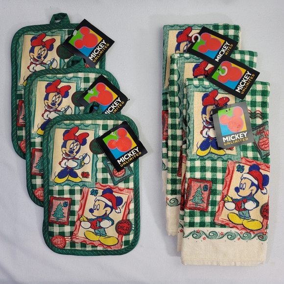 Mickey Unlimited Best Wishes Potholders And Kitchen Towels - Picture 16 of 16